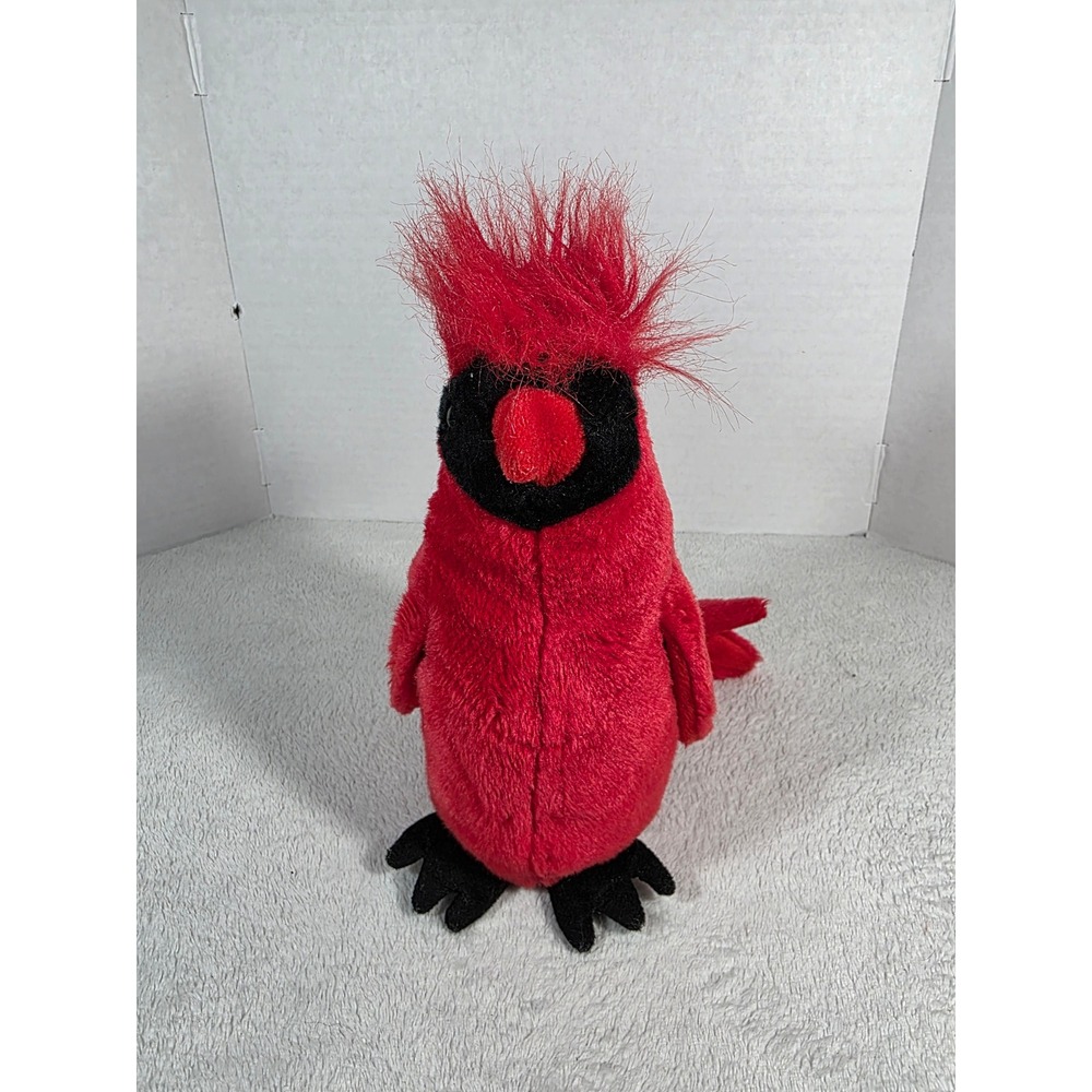 Ty Beanie Buddies Mac the Cardinal Red Bird Plush 2000 Collection Tylon Fabric